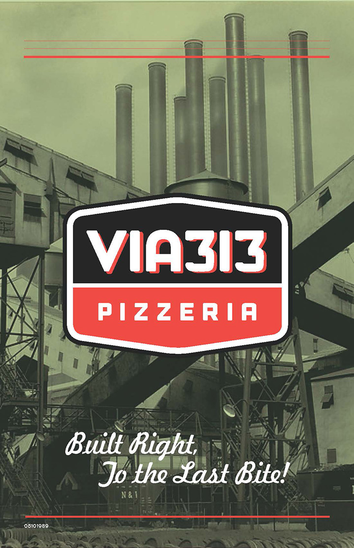 VIA 313 menu cover